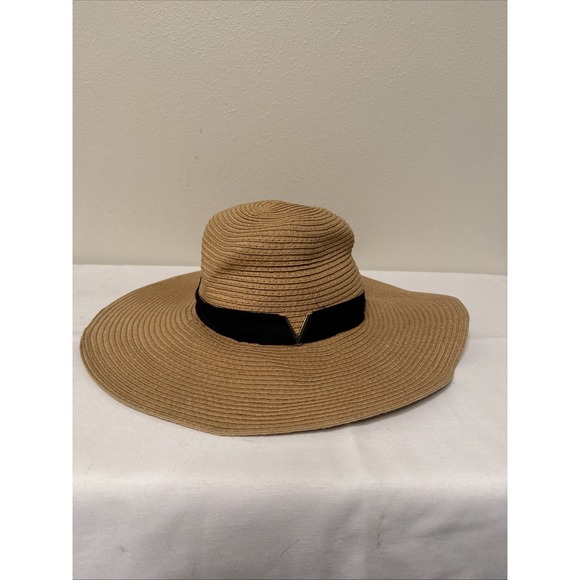 Vince Camato straw hat One Size Fits Most Packs Flat Beach Day, Pool Day - Picture 1 of 5